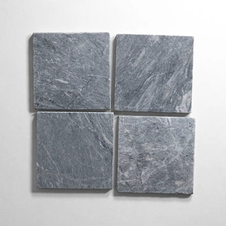 Riviera Gray 6"x6" Tumbled Marble Tile