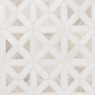 Angora Geometric Pattern Tile-Beige