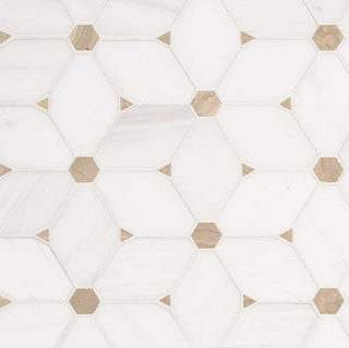 MSI- Cecily Pattern Marble Polished Mosaic Tile 