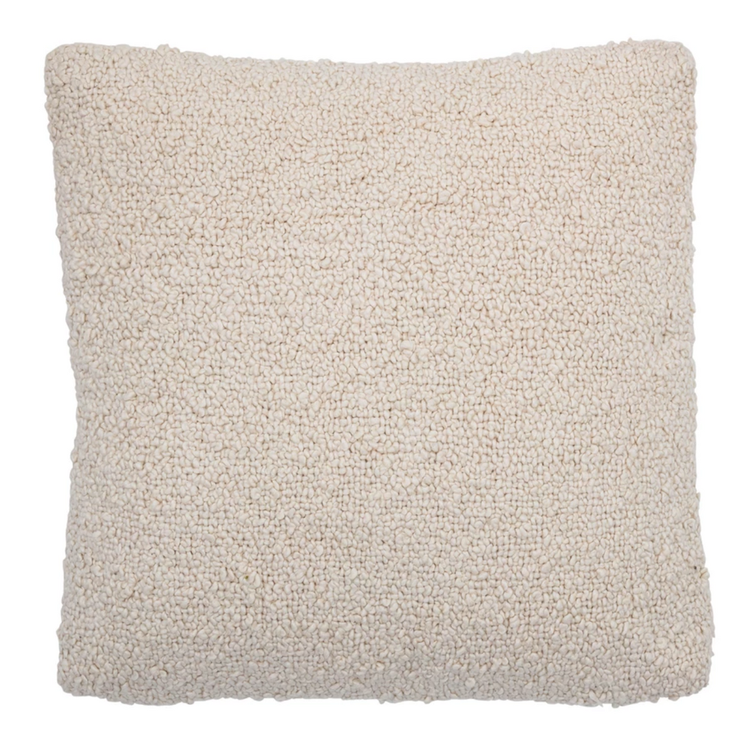 Woven Cotton Boucle Pillow