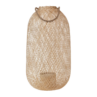Hand-Woven Lantern with Handle and Insert