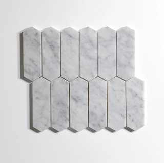 Venatino Carrara Pickett Mosaic Honed