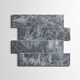 Riviera Gray 3"x12" Honed Marble Tile