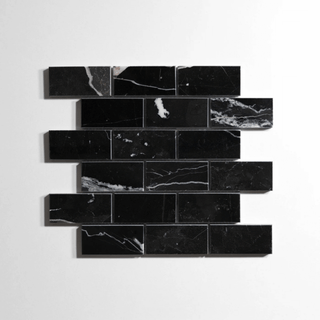Nero St. Gabriel Polished 2" x 4" Brick