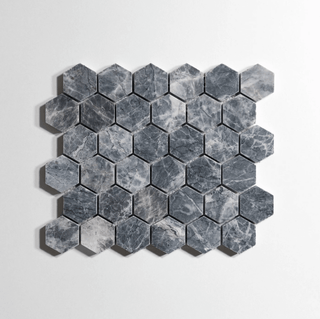 Riviera Gray Honed Hexagon Mosaic