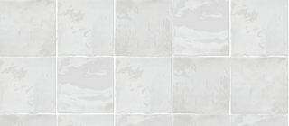 Flash White Ceramic Tile - Glazed 5"x5"
