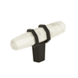 Marble White / Black Bronze