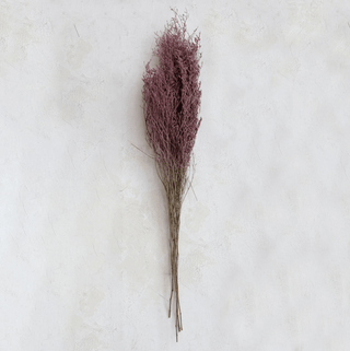 Dried Natural Love Grass Bunch, Lavender Color