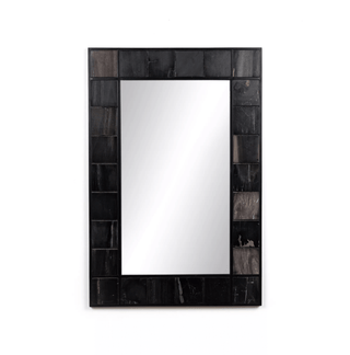Rigel Mirror - Dark Petrified Wood