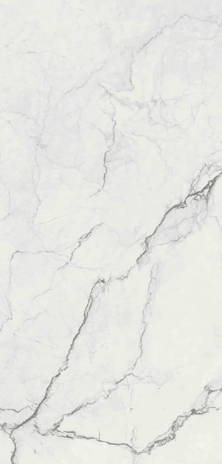 Supreme Memories 24"x48" tile featuring a marble effect in white with gray veining, ideal for modern design.