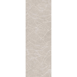 Richmond 3D Deco Tile Collection 13"x39" featuring textured leaf design in neutral beige tones.