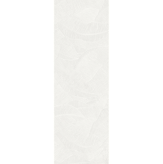 Richmond 3D Deco Tile Collection in white, 13x39 inches, featuring an elegant wavy pattern for modern decor.