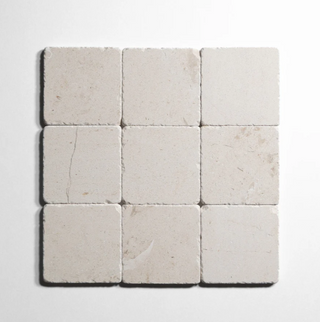 Crema Marble Tile 4"x4" Honed