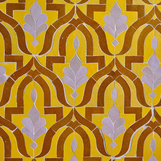 Mustard, Manuka & Moroccan Pink - Moroccan Zellige Mosaic by Tilesofezra