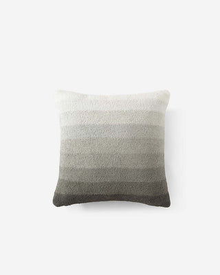 Ombre throw pillow featuring soft gradient shades, filled with memory foam, perfect for sofa or bed decor.