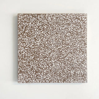 Nutmeg 12"x12" Square Terrazzo Tile by Tilesofezra