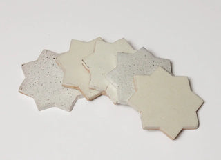 Estrela Singe 4"x4" Star & Cross Tile by Tilesofezra