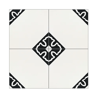Colonial Doble Black 8x8" Tile