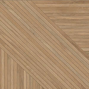Tangram Walnut Matte Ceramic Tile 12"x40"