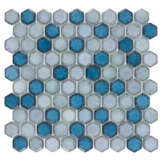 Watercolors Glass Mosaic Tile