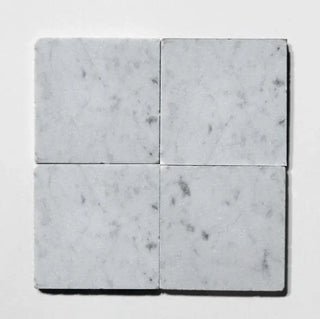 Venatino Carrara 12'x12" Tumbled Marble Tile