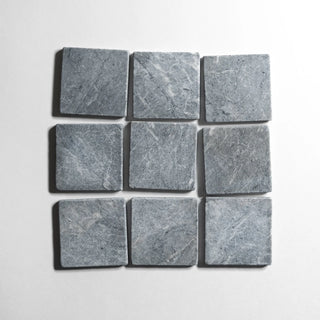 Riviera Gray 4"x4" Honed Marble Tile