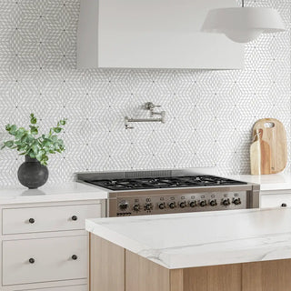 Bedrosians Celeste Honed Marble Blend Mosaic Tile