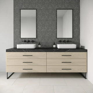 Bedrosians Celeste Honed Marble Blend Mosaic Tile