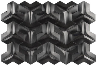 Gun Metal Windmill Mosaic Tile