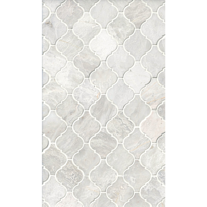 Meram Blanc Carrara Arabesque Marble Wall and Floor Tile 12x12"