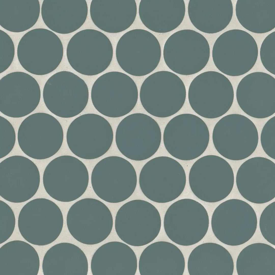Makoto 2" Round Matte Porcelain Mosaic