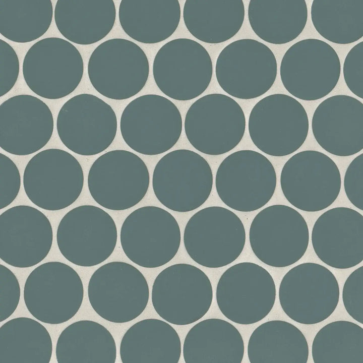 Makoto 2" Round Matte Porcelain Mosaic
