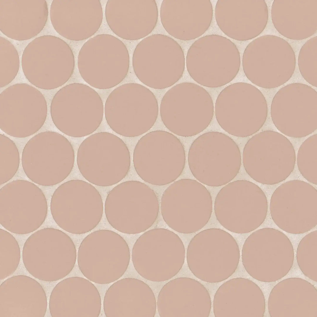 Makoto 2" Round Matte Porcelain Mosaic