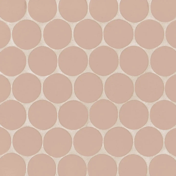Makoto 2" Round Matte Porcelain Mosaic