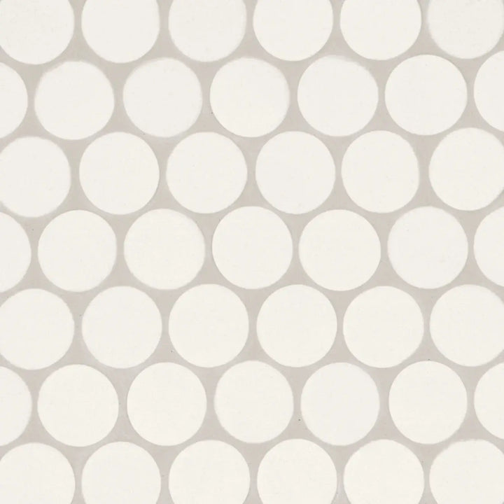 Makoto 2" Round Matte Porcelain Mosaic
