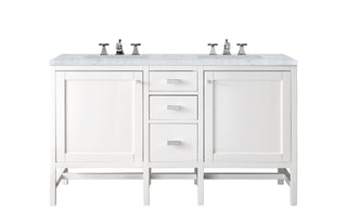 Addison 60" Double Vanity Cabinet, Glossy White