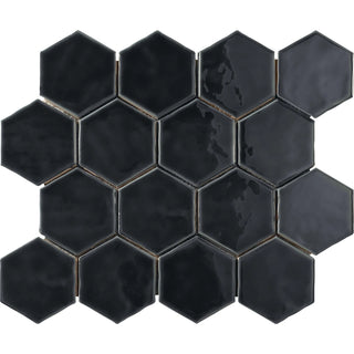 onlyx Artistic Reflections Hexagon Mosaic Tile 3" x 3"