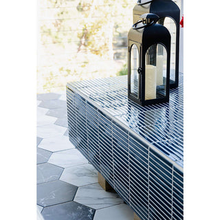 Vivy Track Stack Mosaic Tile  5/8" x 6"