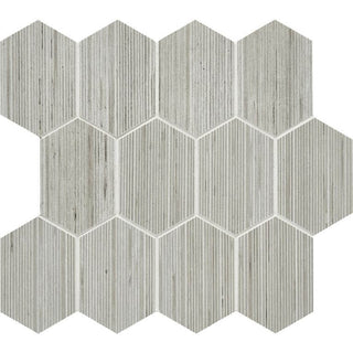 Shibusa Long Rhomboid Mosaic Tile 3"x4"