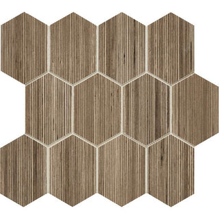 Shibusa Long Rhomboid Mosaic Tile 3"x4"