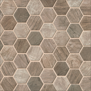 MSi Driftwood Hexagon Mosaic Tile