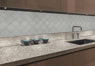 Morning Fog Arabesque 8mm - Moroccan Tile Backsplash