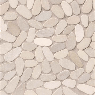 Sliced Earth Pebbles Mosaic Tile