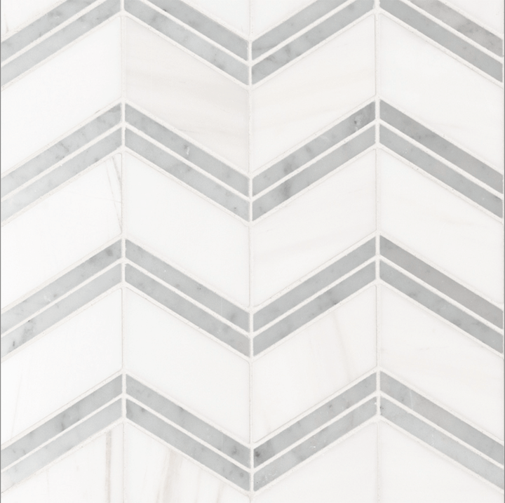 Bianco Dolomite Chevron
