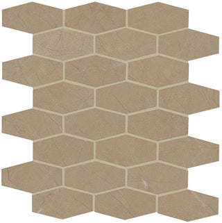  marazzi classentino marble matte hexagon mosaic 2"x3"