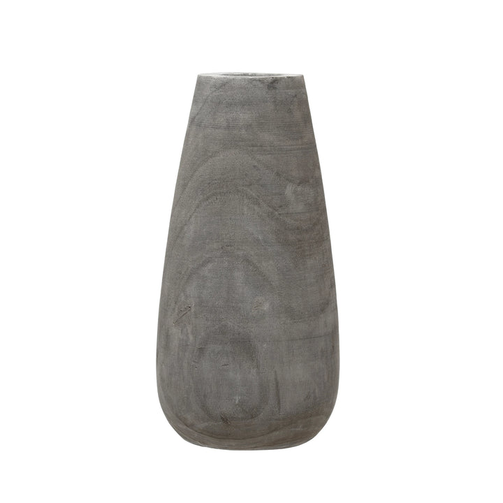 Jada Wood Vase with Grey Wash