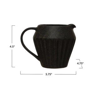 Nero Luna Stoneware Creamer