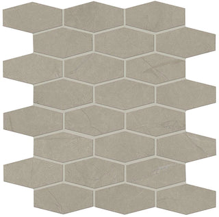  marazzi classentino marble matte hexagon mosaic 2"x3"