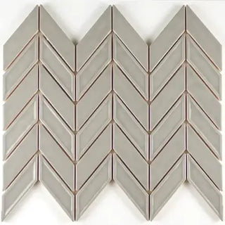 grey Chevron Bathroom Tile