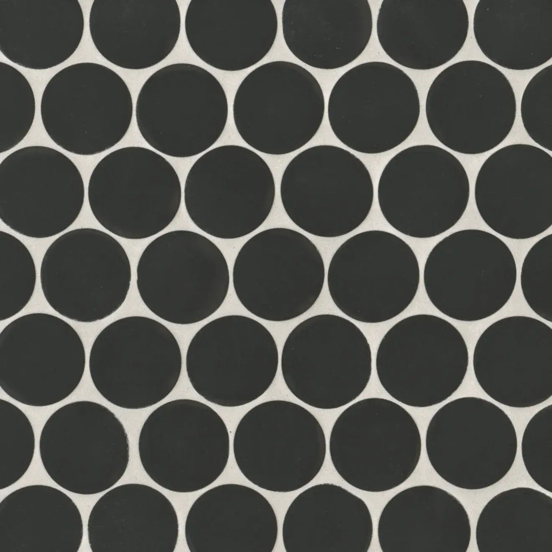 Makoto 2" Round Matte Porcelain Mosaic